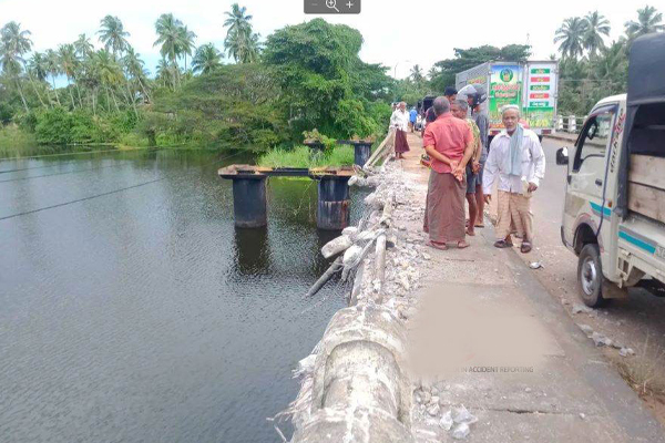 100 மீற்றர் தூரம் வரை அடித்து செல்லப்பட்ட எரிபொருள் பவுஸர் | A Fuel Bowser Blown Up To 100 Meters