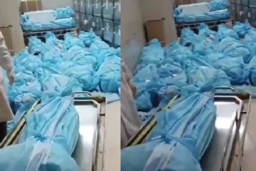 சீனாவில் பிளாஸ்டிக் பைகளில் சுற்றி குவிக்கப்பட்டுள்ள உடல்கள்! திடுக்கிடும் காணொளி