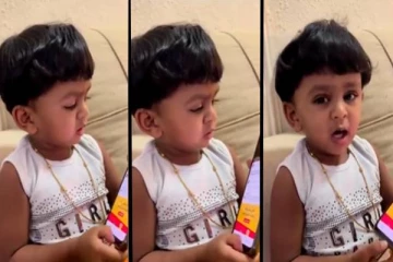 சிம்பு திரைப்பட பாடலை மழலைமொழியில் பாடி அசத்தும் குழந்தை! நீங்களும் கேளுங்க..