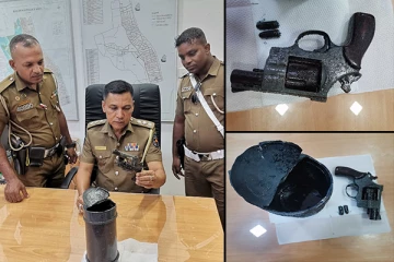 கல்முனையில் கண்டுப்பிடிக்கப்பட்ட ரிவோல்வர் ரக துப்பாக்கி