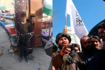 சிறுவர்கள் இருவரை கம்பத்தில் கட்டிவைத்து பின்னியெடுத்த தாலிபான்கள்