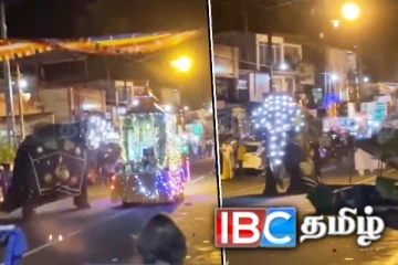 பெரஹெரவில் குழப்பம் விளைவித்த யானை! தலைதெறிக்க ஓடிய மக்கள்