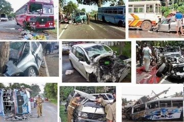 கடந்த ஆண்டு இடம்பெற்ற வாகன விபத்துக்களில் சுமார் 2500 பேர் பலி