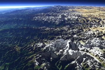 விண்வெளியில் இருந்து பார்த்தால் இமயமலை இப்படித்தான் இருக்கும் - த்ரில்லான ஃபோட்டோஸ்