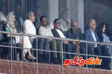 இந்தியா – பாகிஸ்தான் கிரிக்கெட் போட்டி களத்தில் ஜனாதிபதி அநுர