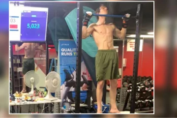 24 மணிநேரத்தில் 8008 புல் - அப்கள் எடுத்து சாதனை படைத்த இளைஞன்