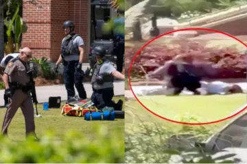 புளோரிடா பல்கலையில் மாணவனின் துப்பாக்கிச்சூட்டில் இருவர் பலி ; ட்ரம்ப் வெளியிட்ட கருத்து