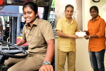 பணி நீக்கம் செய்யப்பட்ட பேருந்து ஓட்டுநர் ஷர்மிளாவிற்கு கார் பரிசளித்த கமல்..