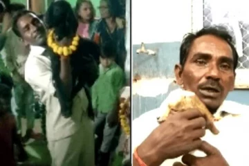 ஆட்டுக்குட்டிக்கு பிறந்த நாள் கொண்டாடிய கிராமம்! வியப்பில் இணையவாசிகள்