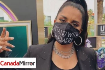 மாஸ்க் அணிந்து விவசாயிகளுக்கு ஆதரவு தெரிவித்த கனடா பிரபலம்; இணையத்தில் வைரல்