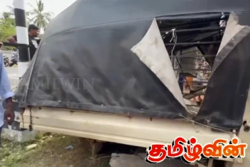 கொழும்பில் இருந்து யாழ். சென்ற தொடருந்துடன் மோதிய வாகனம்