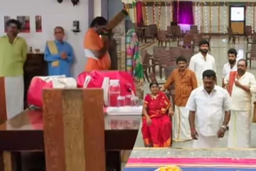 Ethirneechal: காவி வேஷ்டியில் தலைகுனிந்து நிற்கும் குணசேகரன்! சிங்கமாக கிளம்பிய வீட்டு பெண்கள்