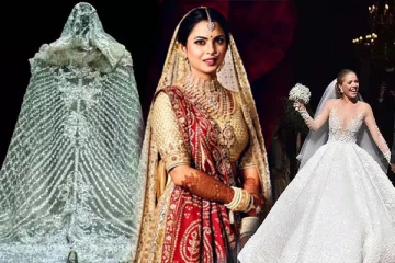 உச்சக்கட்ட ஆடம்பரத்தில் வடிவமைக்கப்பட்ட திருமண ஆடைகள்... பெறுமதி எவ்வளவு தெரியுமா?