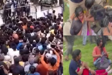 டிக்கெட் வாங்க சென்ற ரசிகை நெரிசலில் சிக்கி மரணம்! கதறும் அதிர்ச்சி வீடியோ