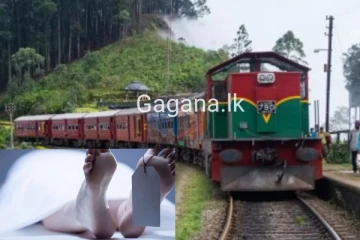 17 හැවිරිදි තරුණියක් දුම්රියේ ගැටී අවසන් ගමන් යයි..