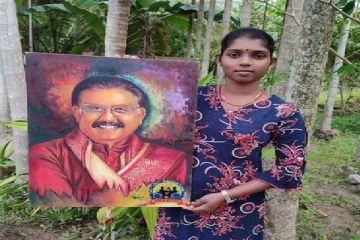 Leo Club of Colombo ஓவியப்போட்டியில் பங்கேற்று கிளிநொச்சிக்குப் பெருமை தேடி தந்த மங்கை