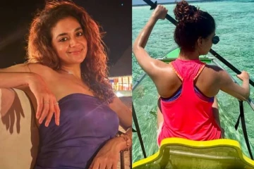 மாலத்தீவுக்கு ஹனிமூன்!! கணவருடன் என் ஜாய் பண்ணும் நடிகை கீர்த்தி சுரேஷ்..