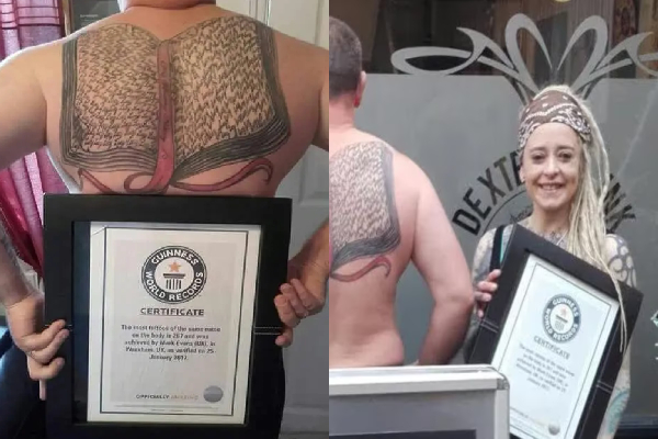 tattooed his daughter