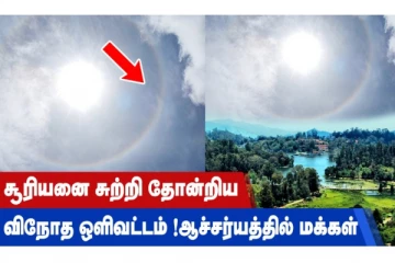 சூரியனை சுற்றி தோன்றிய விநோத ஒளிவட்டம் - ஆச்சர்யத்தில் மக்கள்