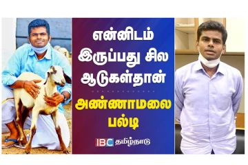 என்னிடம் இருப்பது சில ஆடுகள் தான்  - அண்ணாமலை பல்டி