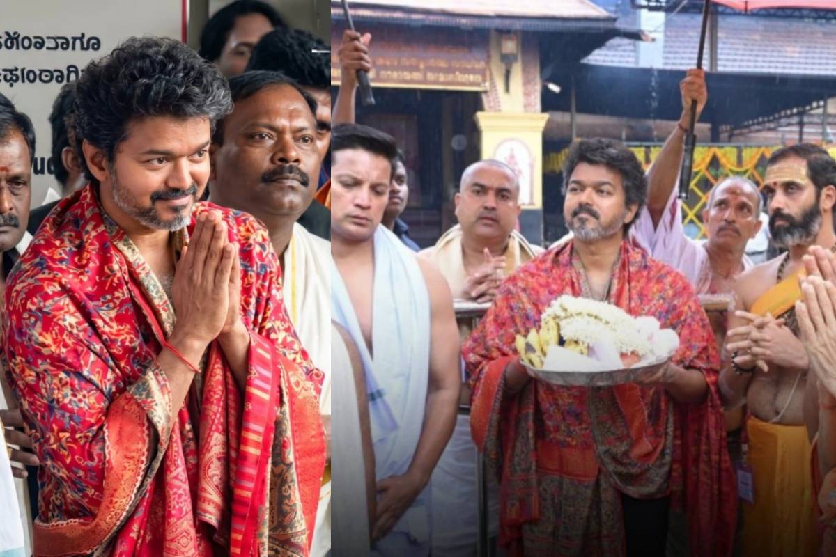 எம்.ஜி.ஆர் வழியில் முதல்வர் விஜய் - கோவிலுக்கு 1.6 கிலோ வெள்ளி வாள் காணிக்கை | Cm Vijay Donate Silver Sword To Mookambika Temple