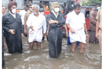 சென்னையில் கொட்டித் தீர்க்கும் கனமழை – பாதிக்கப்பட்ட இடங்களை முதலமைச்சர் மு.க.ஸ்டாலின் நேரில் ஆய்வு!