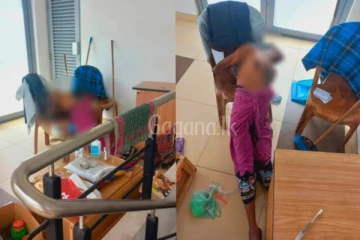 ආගමන විගමන දෙපාර්තමේන්තුවේ පුටුවක් මත අභිරහස් ලෙස පුද්ගලයෙක් මියයයි.(PHOTOS)