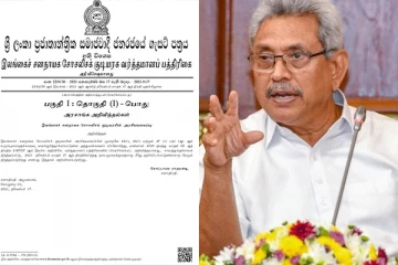 அமைச்சுக்களின் நிறுவன, சட்ட கட்டமைப்பில் திருத்தம்! வெளியானது புதிய வர்த்தமானி அறிவித்தல் (PHOTO)
