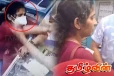 முகத்தில் ஸ்ப்ரே அடித்து தங்க நகையை திருட முயற்சித்த பெண்