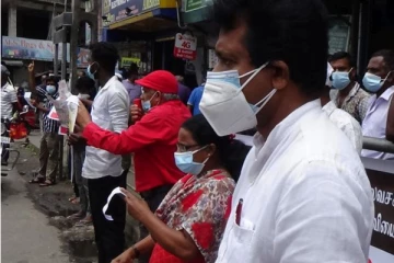 ஜே.வி.பியினர் ஹட்டனில் ஆர்ப்பாட்டம்!   நால்வர் கைது
