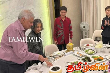 கொழும்பில் நேற்றிரவு ரணிலுக்கு வழங்கப்பட்ட விருந்து!