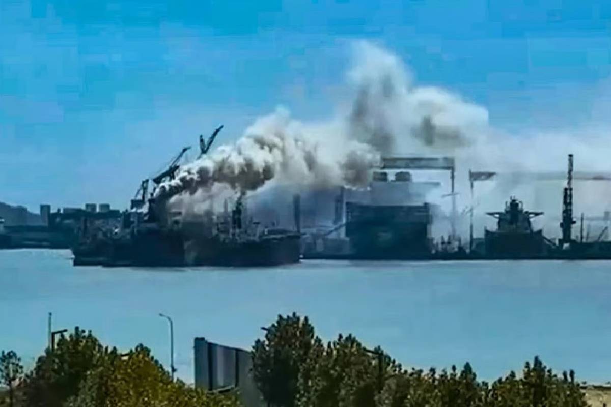 சீன துறைமுகத்தில் சரக்கு கப்பல் தீப்பிடித்ததில் 20 பேர் பலி | 20 Killed In Cargo Ship Fire At Chinese Port