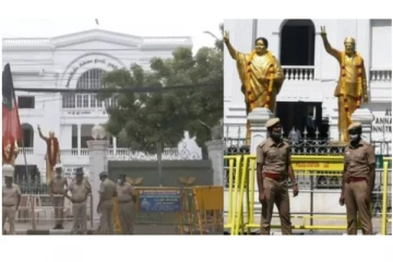அதிமுக தலைமை அலுவலகத்திற்கு பலத்த போலீஸ் பாதுகாப்பு - மீண்டும் அச்சுறுத்தலா?