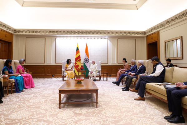 இந்திய-இலங்கை கடற்றொழில் பிரச்சினை: மோடியுடன் ஹரிணி பேச்சுவார்த்தை! | Sri Lankan Prime Minister Meets Modi