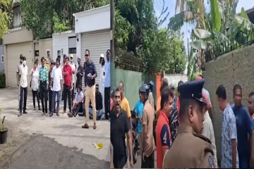 நிதி அமைச்சின் செயலாளர் இல்லத்தை முற்றுகையிட சென்றவர்களுக்கு சாணத்தால் தாக்கி விரட்டிய பொது மக்கள்