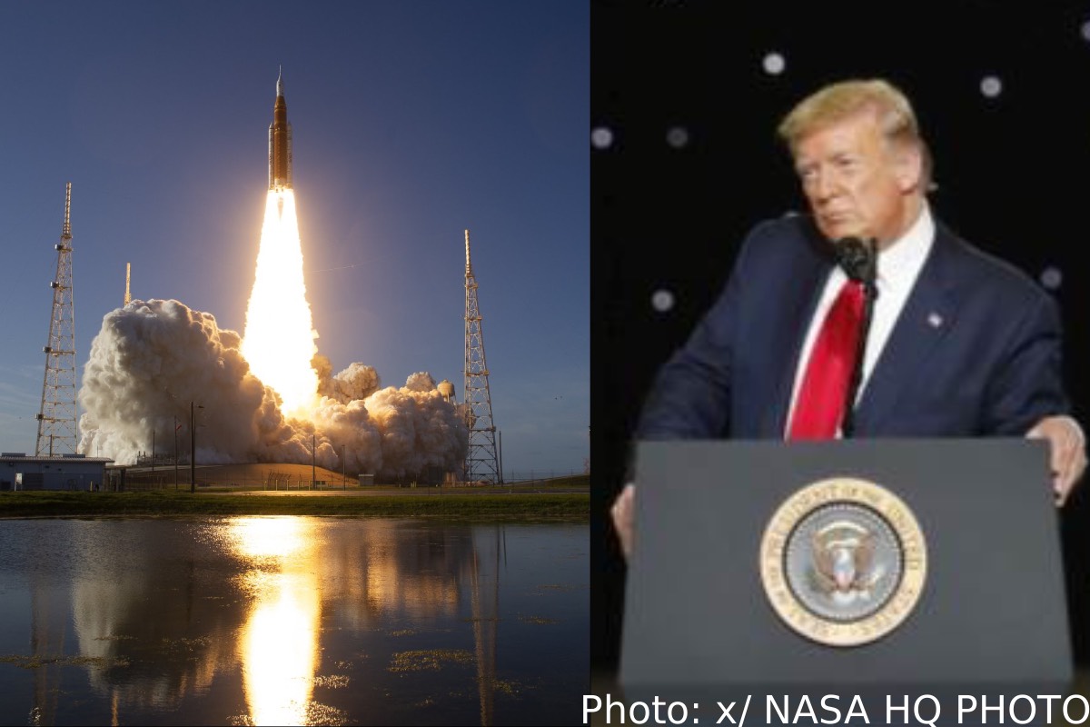 புதிய சாதனை படைத்த ஆர்ட்டெமிஸ் II விண்கலம்: டொனால்ட் டிரம்ப் பாராட்டு | Us President Trump Appreciate Artemis Ii Crew புதிய சாதனை படைத்த ஆர்ட்டெமிஸ் II விண்கலம்: டொனால்ட் டிரம்ப் பாராட்டு | Us President Trump Appreciate Artemis Ii Crew