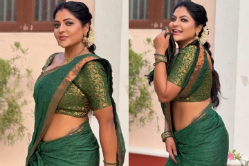 சீரியல் நடிகை ரேஷ்மா சேலையில் லேட்டஸ்ட் போட்டோஷூட்