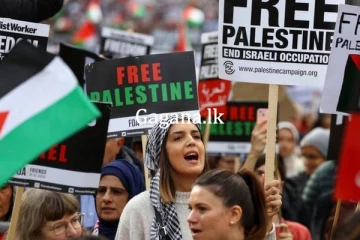 ලන්ඩන් නුවර විරෝධතාවක්.