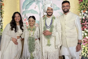 இந்திய கிரிக்கெட் அணி ஆல்ரவுண்டருக்கு கோலாகலமாக நடந்த திருமணம்! வீடியோ காட்சி