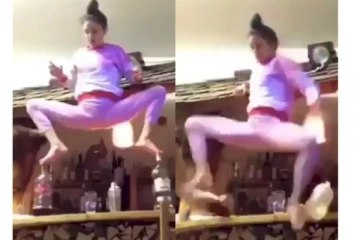 மதுப்பாட்டில் மீது அமர்ந்தப்படி யோகாசனம் செய்த இளம் - அடுத்து நடந்த விபரீதம்!