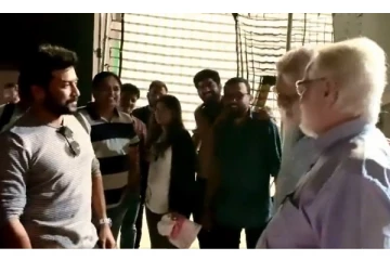 மாதவனின் ‘நம்பி நாராயணன்’ லுக்கைப் பார்த்து ஷாக்கான நடிகர் சூர்யா - வைரலாகும் வீடியோ