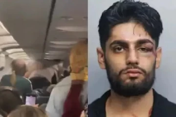 அமெரிக்க விமானத்தில் சலசலப்பு: சக பயணியைத் தாக்கிய இந்திய வம்சாவளி நபர் கைது!