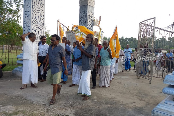 காரைநகர் ஈழத்துச் சிதம்பர திருவெம்பாவை உற்சவத்தினை நடாத்த கோரி போராட்டம் (video) | Today Is A Great Protest In Karainagar