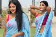 சேலையில் ரசிகர்களை வாய் பிளக்க வைக்கும் நடிகை ரேஷ்மா!! புகைப்படங்கள்...