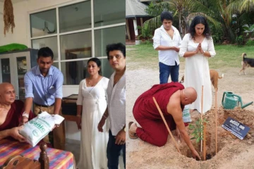 ජනප්රිය ගායන ශිල්පී නාමල් උඩුගම, ඔහුගේ බිරිඳ රුවන්තිගේ උපන්දිනය දා සිදු කළ අපූරු සත්කාරය..(PHOTOS)
