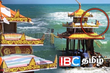 திருகோணமலையில் பௌத்த கொடியுடன் கரையொதுங்கிய மர்ம தெப்பம்