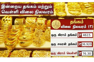 இன்றைய தங்கம், வெள்ளி நிலவரம்