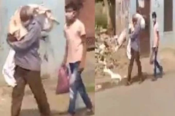 மகளின் சடலத்தை தோளில் சுமந்து சுடுகாட்டுக்கு ஓடிய தந்தை... கலங்க வைக்கும் காட்சி