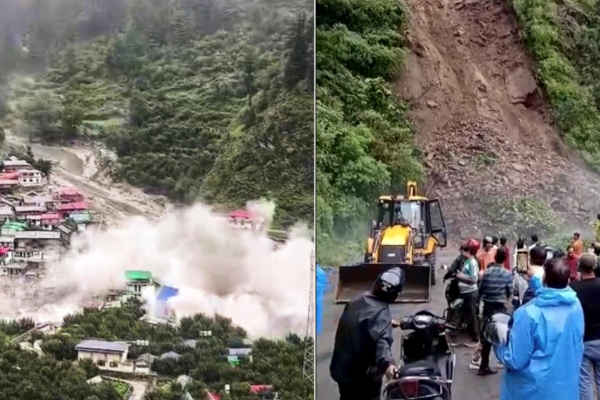 மேக வெடிப்பால் வீடுகளை அடித்துச் சென்ற பெருவெள்ளம் ; பலர் உயிரிழந்திருக்கலாம் என அச்சம் | Uttarkashi Cloudburst Floods Sweep Away Homes