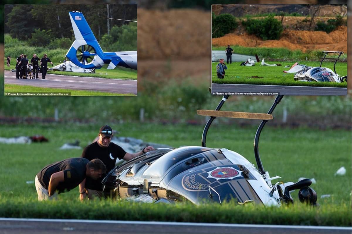 Helicopter and plane collided in pennsylvania